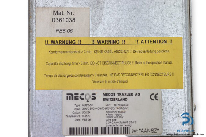 mecos-MBE3-50-inverter-drive-(used)-2