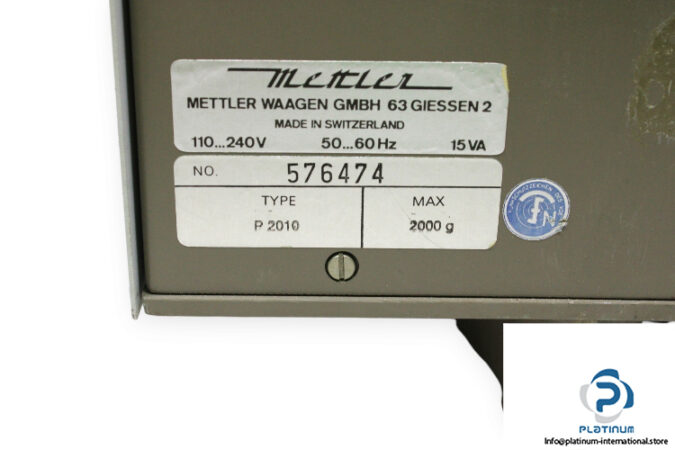 mettler-P2010-balance-scale-(used)-3