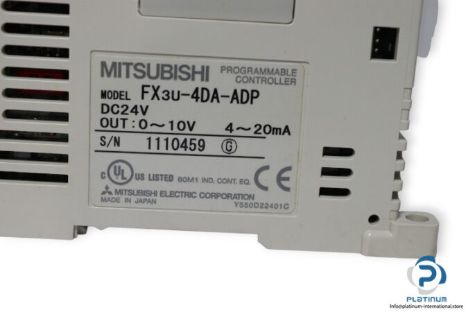 mitsubishi-FX3U-4DA-ADP-analog-output-module-(New)-3