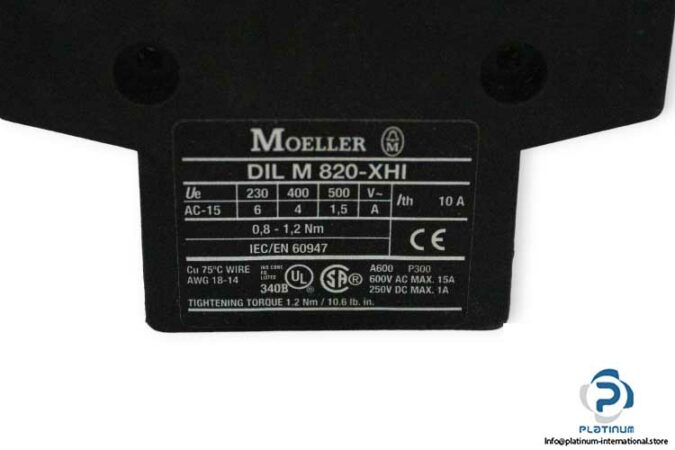 moeller-DILM820-XHI11-SA-auxiliary-contact-module-(new)-2