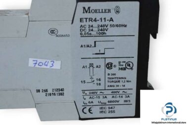 moeller-ETR4-11-A-timing-relay-(used)