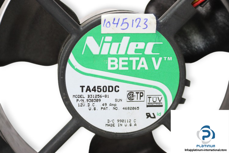 nidec-B31256-81-axial-fan-used-1