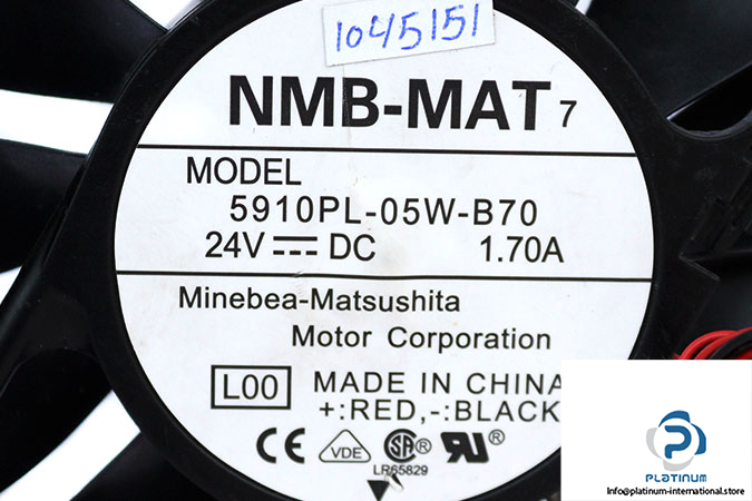 nmb-mat-5910PL-05W-B70-axial-fan-used-1