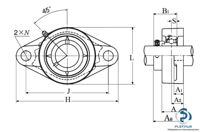 ntn-AELFL208D1-oval-flange-ball-bearing-unit-(new)-(carton)-2