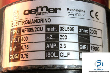 oemer-af809_2cu-electrospindle(used)-1