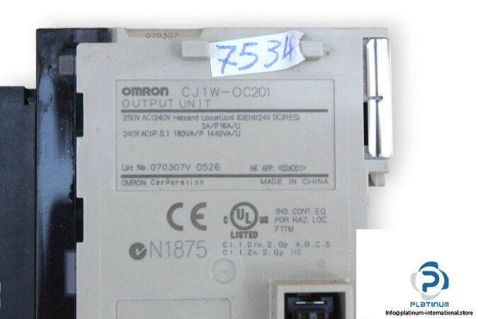 omron-CJ1W-OC201-output-unit-(Used)-2