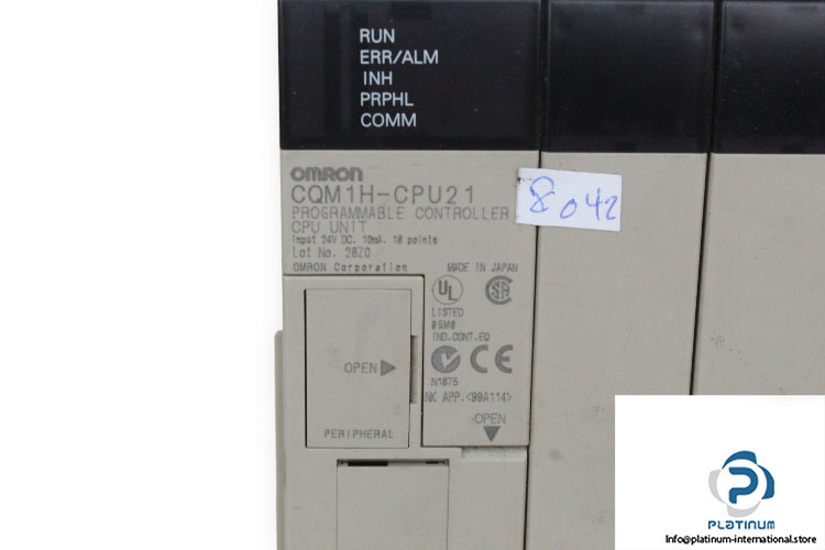 omron-CQM1H-CPU21-programmable-controller-(used)-1