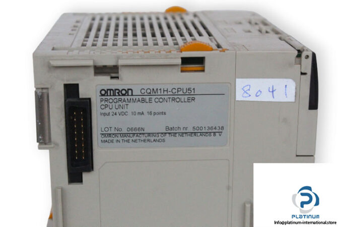 omron-CQM1H-CPU51-programmable-controller-cpu-unit-(used)-1