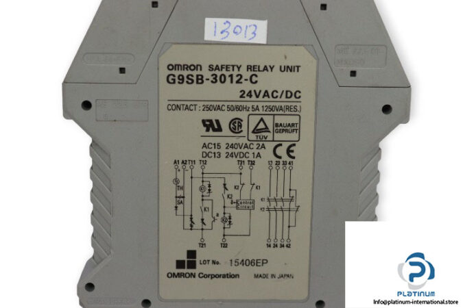 omron-G9SB-3012-C-safety-relay-(used)-2