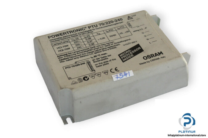 osram-POWERTRONIC-PTU-70_220-240-universal-electronic-ballast-(used)