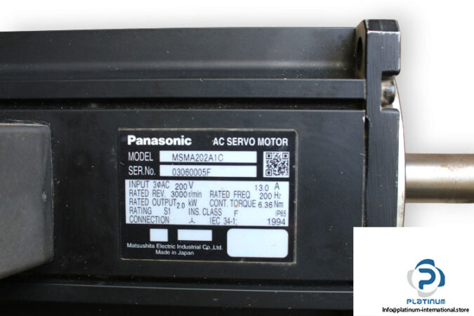 panasonic-MSMA202A1C-ac-servomotor-2-used