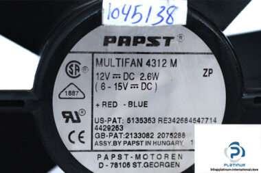 papst-4312-M-A99-axial-fan-used-1