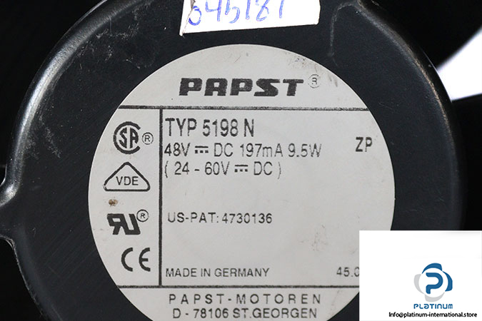 papst-5198-N-axial-fan-Used-1