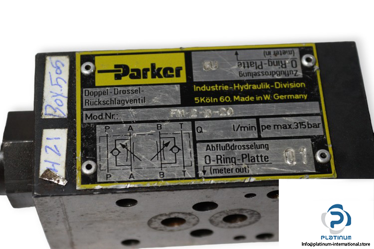 parker-FM-2-D-20-flow-control-valve-used-1