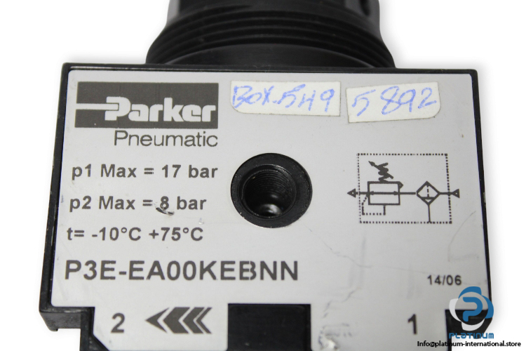 parker-P3E-EA00KEBNN-regulator-filter-used-2