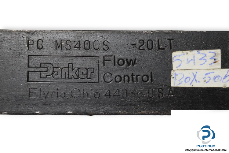 parker-PC-MS400S-20LT-pressure-compensated-flow-control-valve-used-2