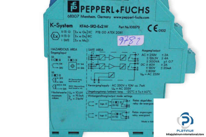 pepperl-fuchs-KFA6-SR2-EX2.W-switch-amplifier-(used)-2