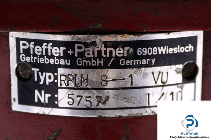 pfeffer+partner-RPLN-8-1-VU-planetary-gearbox-used-1