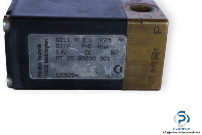 pfeiffer-technik-PT-25-80200-001-single-solenoid-valve-used-3