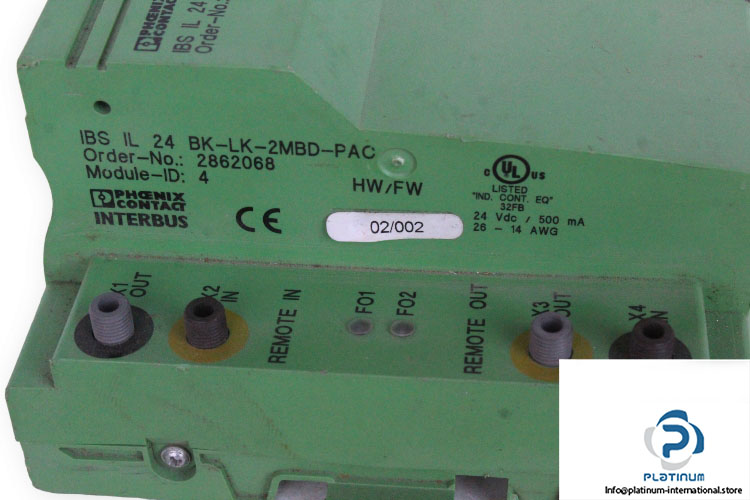 phoenix-contact-IBS-IL-24-BK-LK-2MBD-PAC-bus-coupler-(used)-1
