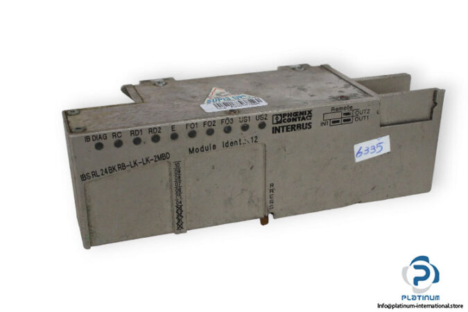 phoenix-contact-IBS-RL-24-BK-RB-LK-LK-2MBD-bus-coupler-(used)