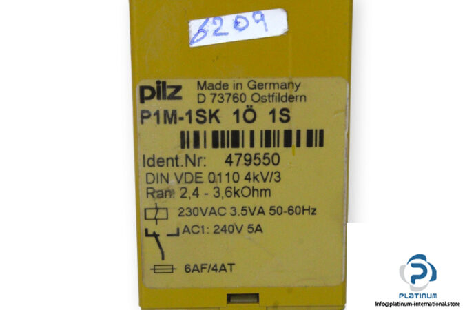 pilz-P1M-1SK-1O-1S-safety-relay-(used)-2