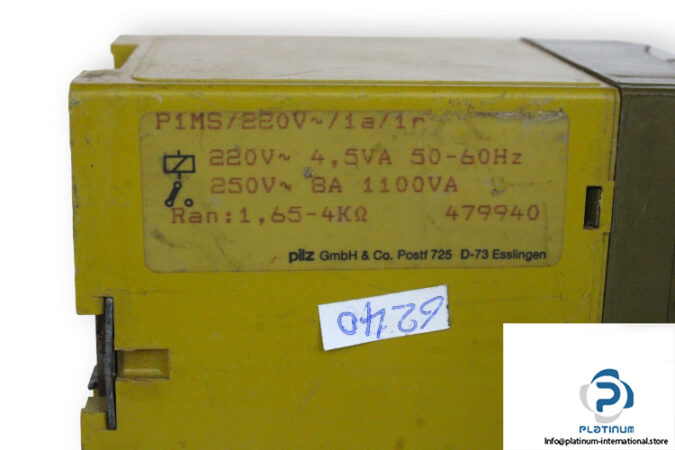 pilz-P1MS_220VAC_1A_1R-safety-relay-(used)-3