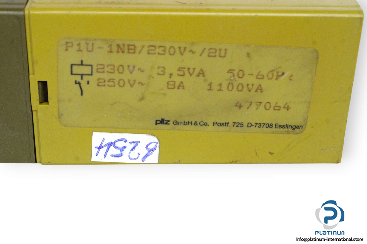 pilz-P1U-1NB_230VAC_2U-voltage-monitoring-relay-(used)-1