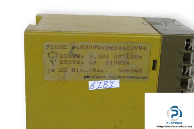 pilz-P1U3E-US230VWSUM3X400VWS-safety-relay-(used)-2