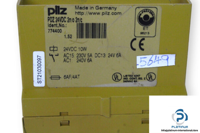 pilz-PDZ24VDC-2N_O-2N_C-safety-relay-(used)-2