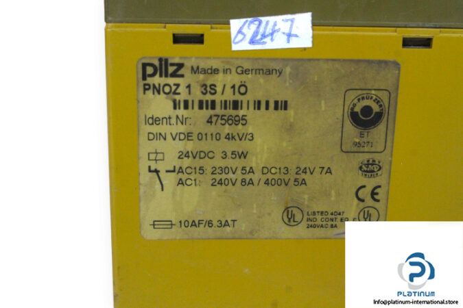 pilz-PNOZ-1-3S_1O-safety-relay-(used)-2