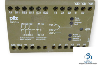 pilz-PNOZ-15-24VDC-3S-1S-1O-safety-relay-(used)-1