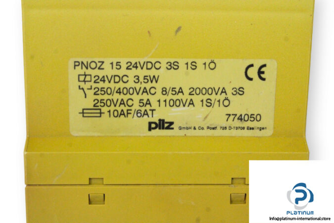 pilz-PNOZ-15-24VDC-3S-1S-1O-safety-relay-(used)-2