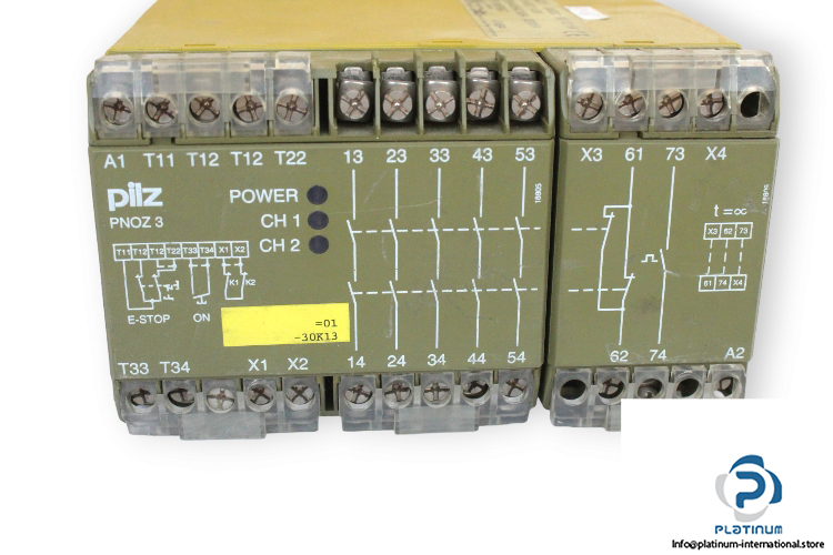 pilz-PNOZ-3-24VDC-5S-1O-1W-emergency-stop-relay-(Used)-1