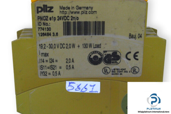 pilz-PNOZ-E1P-24VDC-2N_O-safety-relay-(used)-2