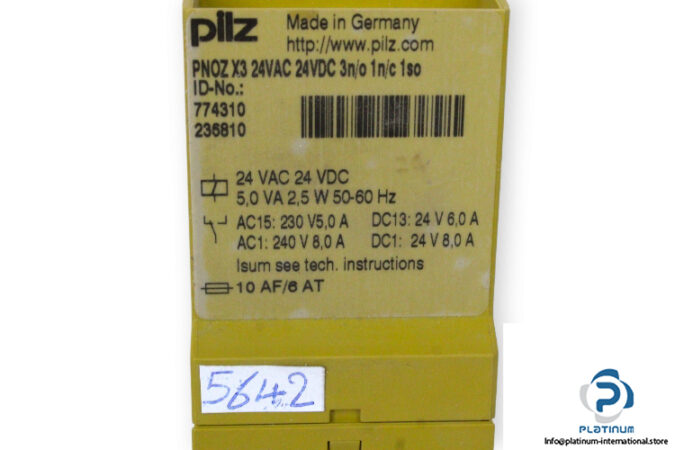 pilz-PNOZ-X3-24VAC-24VDC-3N_O-1N_C-1SO-safety-relay-(new)-1