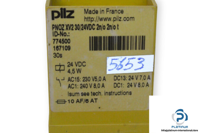 pilz-PNOZ-XV2-30_24VDC-2N_O-2N_O-T-safety-relay-(used)-2