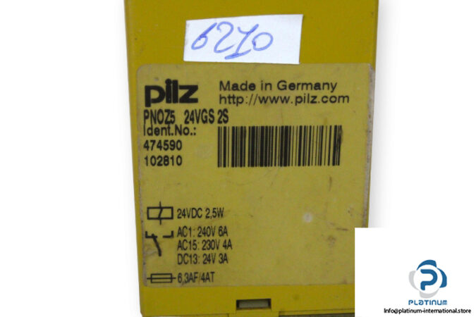 pilz-PNOZ5-24VGS-2S-safety-relay-(used)-2