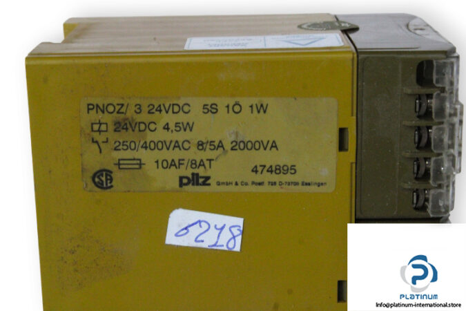 pilz-PNOZ_3-24VDC-5S-1O-1W-safety-relay-(used)-2