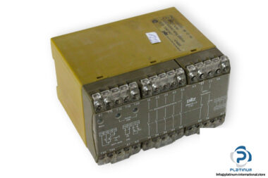 pilz-PNOZ_3-24VDC-5S-1O-1W-safety-relay-(used)