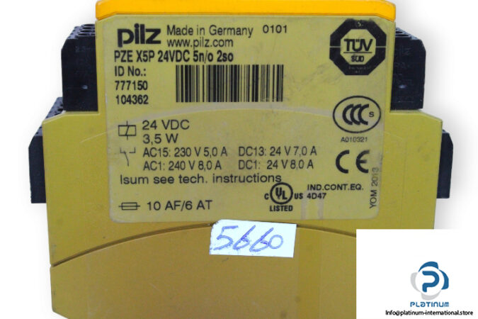 pilz-PZE-X5P-24VDC-5N_O-2SO-safety-relay-(used)-2