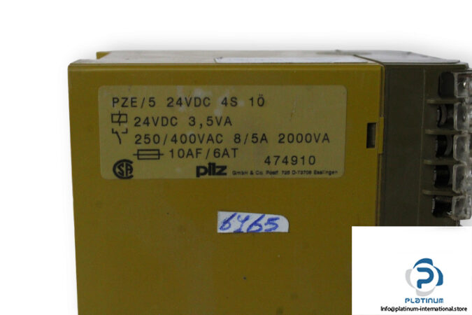 pilz-PZE_5-24VDC-4S-10-safety-relay-(Used)-2