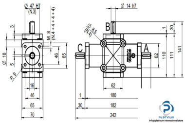 poggi-a2007r1-1d2-3-way-independent-shaft-right-angle-gearbox-1