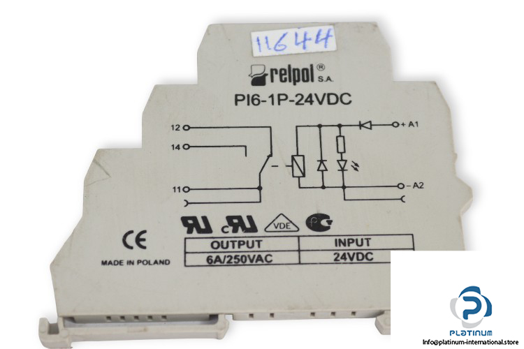 relpol-PI6-1P-24VDC-interface-relay-(used)-1