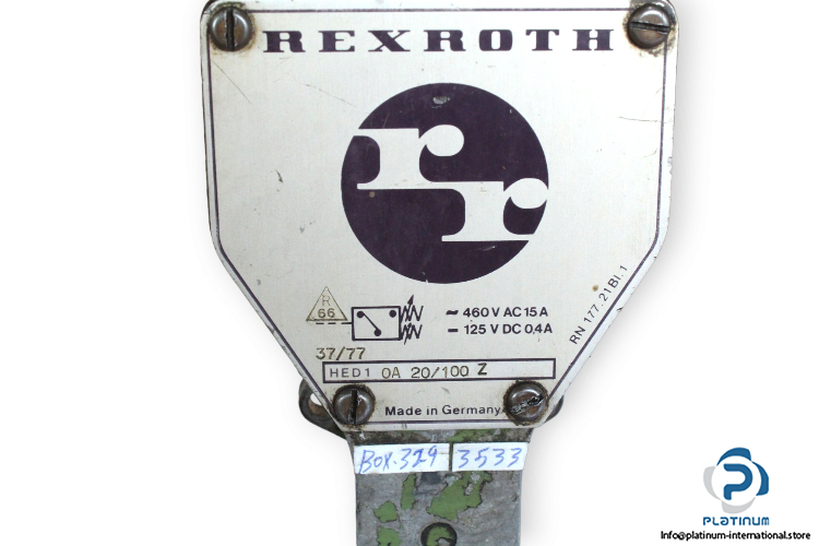 rexroth-HED1-OA-20_100-Z-hydro-electric-piston-type-pressure-switch-used-2