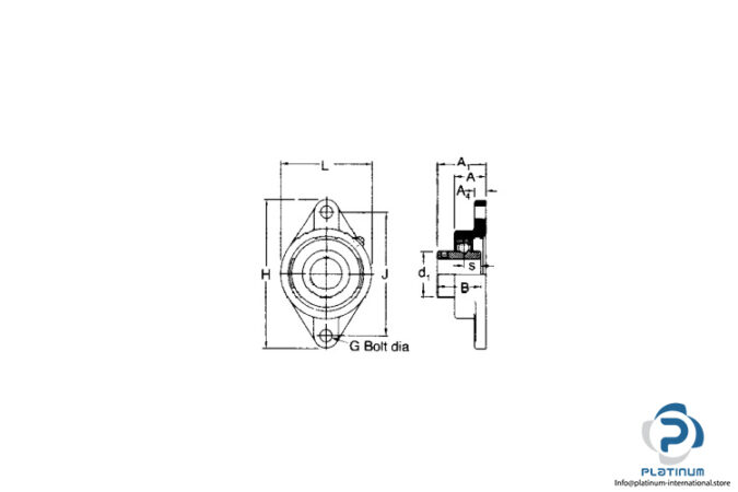 rhp-SFT-25-oval-flange-ball-bearing-unit-(new)-(carton)-2