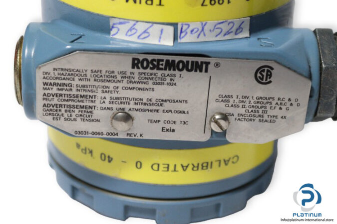 rosemount-3051-CD3A22A1AL-4B4C604-pressure-switch-used-4