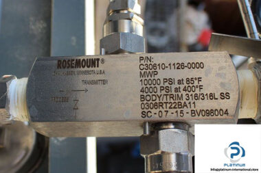 rosemount-C30610-1126-0000-in-line-pressure-transmitter-manifold