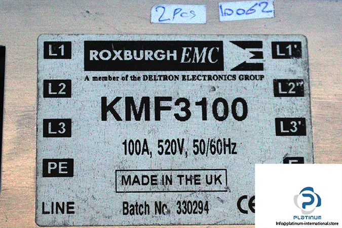 roxburgh-KMF3100-three-phase-mains-filter-used-2