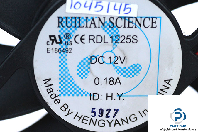 ruilian-science-RDL1225S-axial-fan-used-1